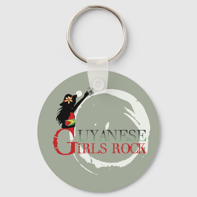 Guyana Girl Keychain (Front)