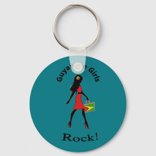 Guyana Girl Keychain