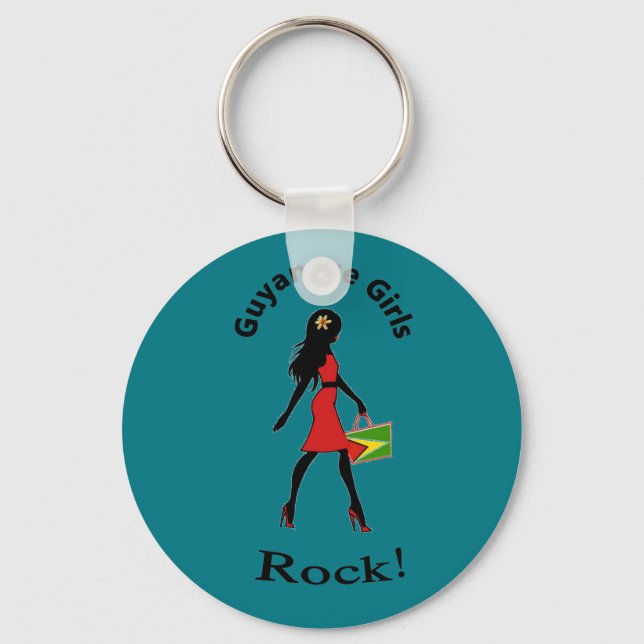 Guyana Girl Keychain (Front)