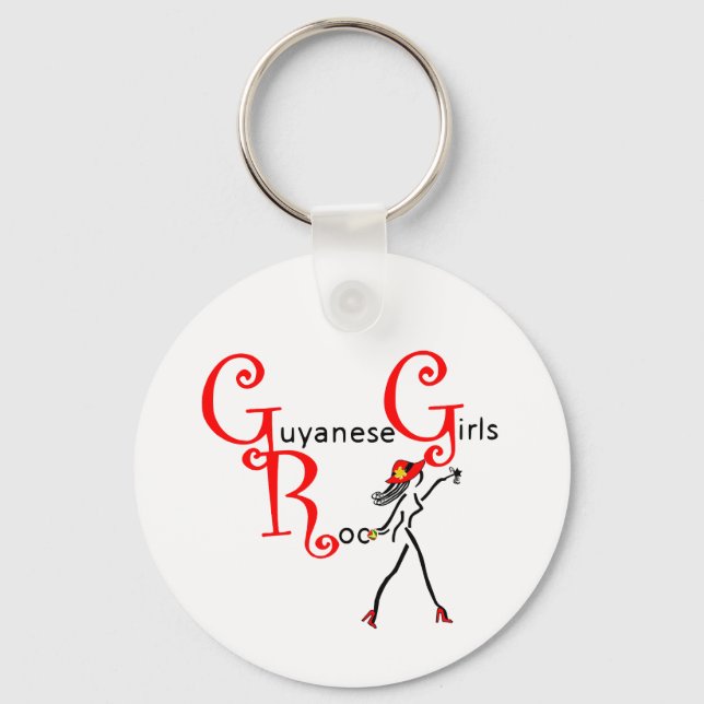 Guyana Girl Keychain (Front)