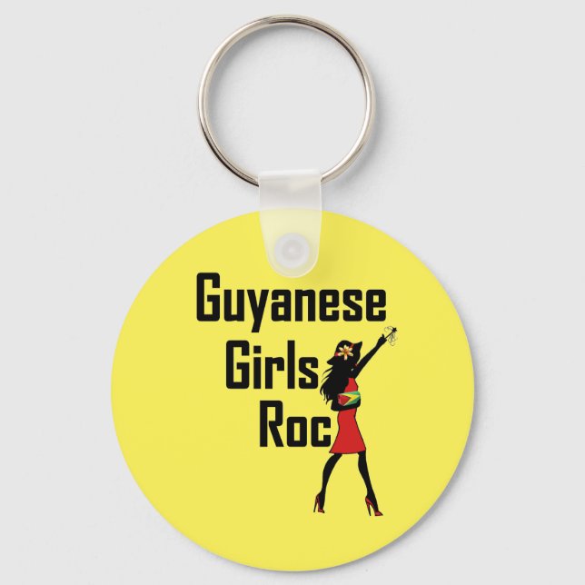 Guyana Girl Keychain (Front)