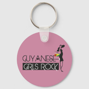 Guyana Girl Keychain