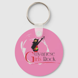Guyana Girl Keychain