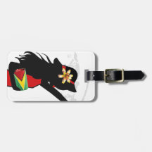 Guyana Girl Luggage Tag