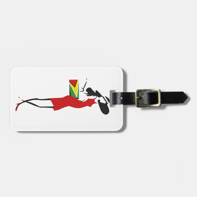 Guyana Girl Luggage Tag (Front Horizontal)