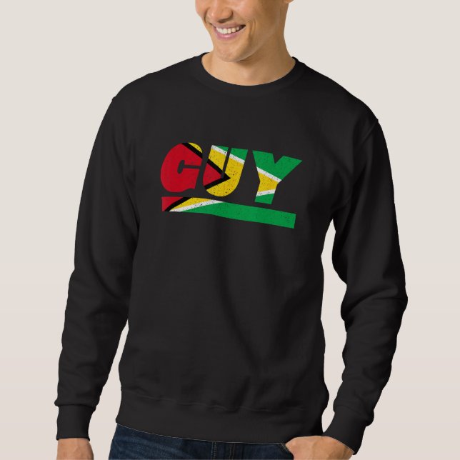 Guyana GUY Guyane Outfit with Flag Sweatshirt (Front)