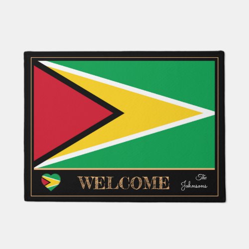 Guyana  Guyana Flag house mats sports Welcome