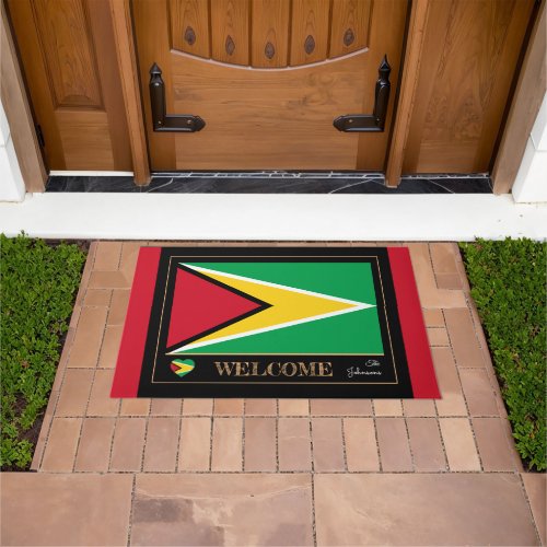 Guyana  Guyana Flag house mats sports Welcome