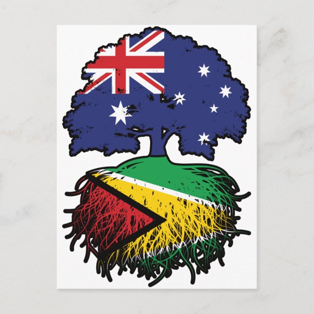 Guyana Guyanese Australian Australia Tree Roots Postcard (Front)