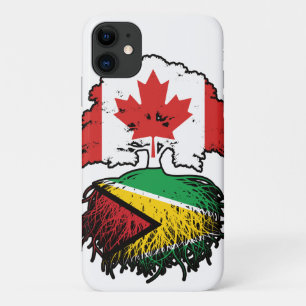 Guyana Guyanese Canadian Canada Tree Roots Flag iPhone 11 Case