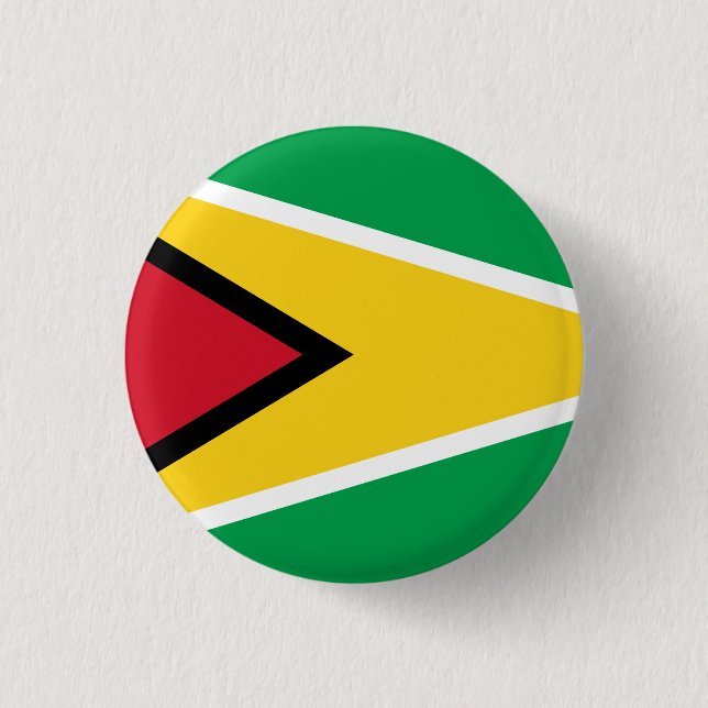 Guyana (Guyanese) Flag Button (Front)