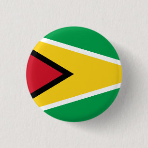 Guyana (Guyanese) Flag Button
