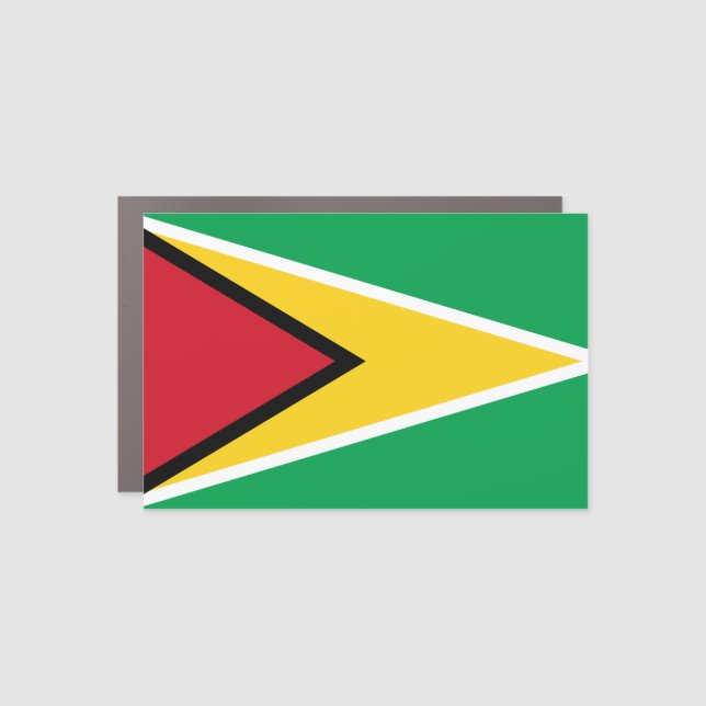 Guyana (Guyanese) Flag Car Magnet (Front)