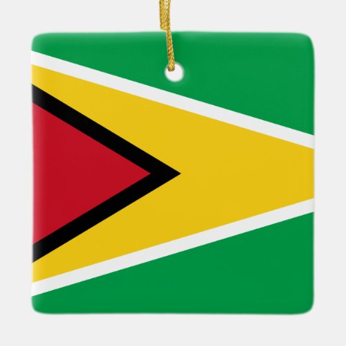 Guyana Guyanese Flag  Ceramic Ornament