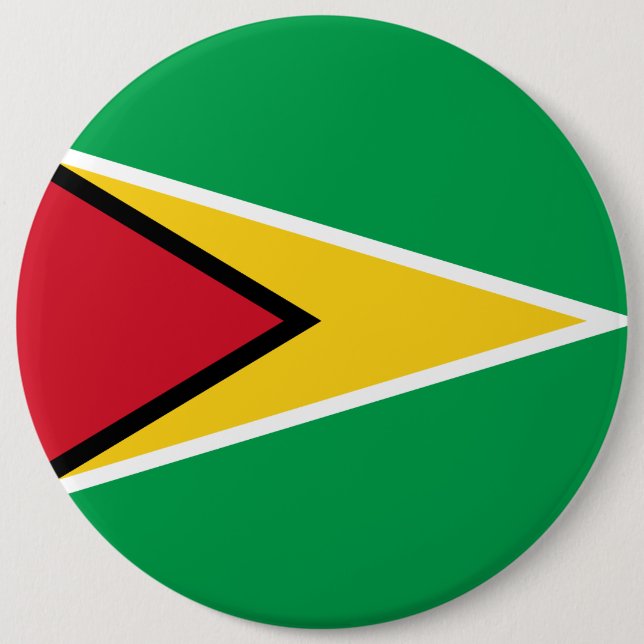Guyana Guyanese Flag Independence Caribbean  Button (Front)