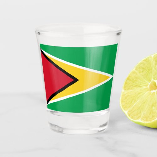 Guyana Guyanese Flag Independence Caribbean Shot Glass