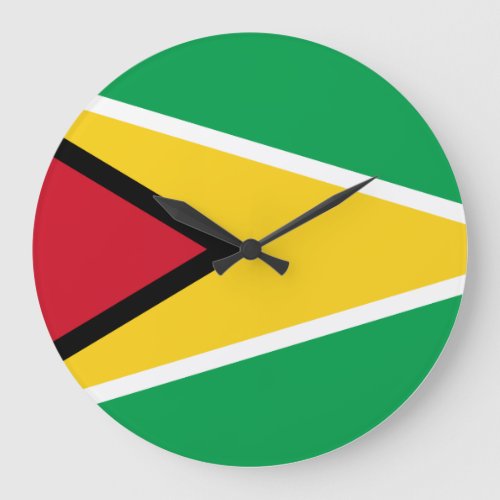 Guyana Guyanese Flag Large Clock