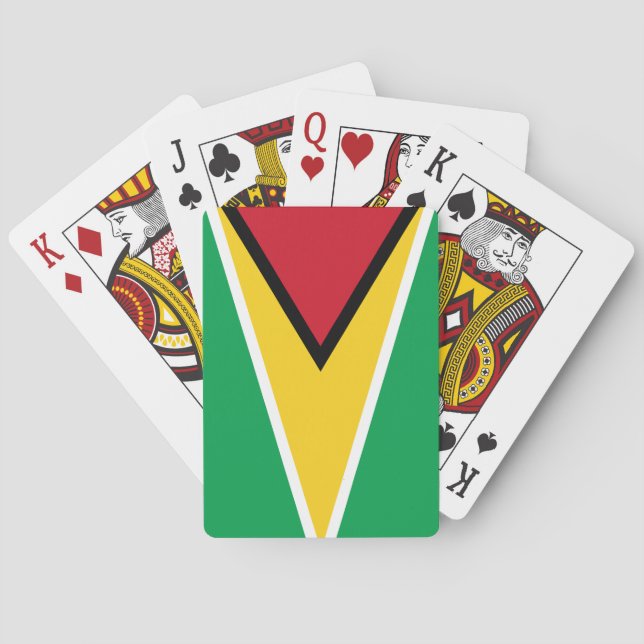 Guyana (Guyanese)  Flag Poker Cards (Back)