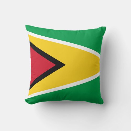 Guyana Guyanese  Flag Throw Pillow