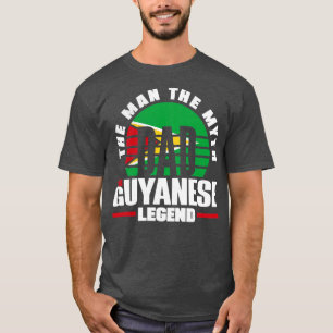 Guyana Guyanese Guyana Flag Father T-Shirt