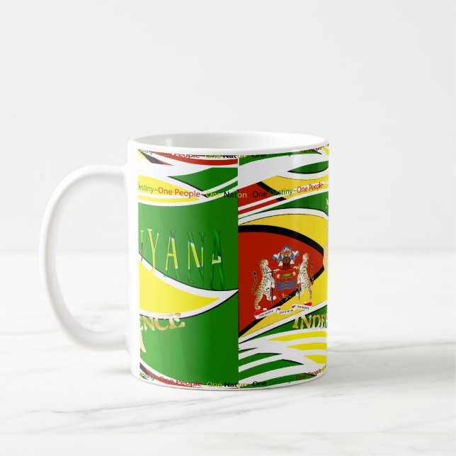 Guyana, Happy 50th Anniversary Coffee Mug (Left)