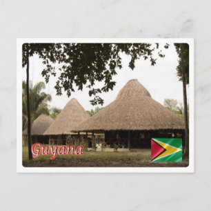 Guyana - Houses - Postcard