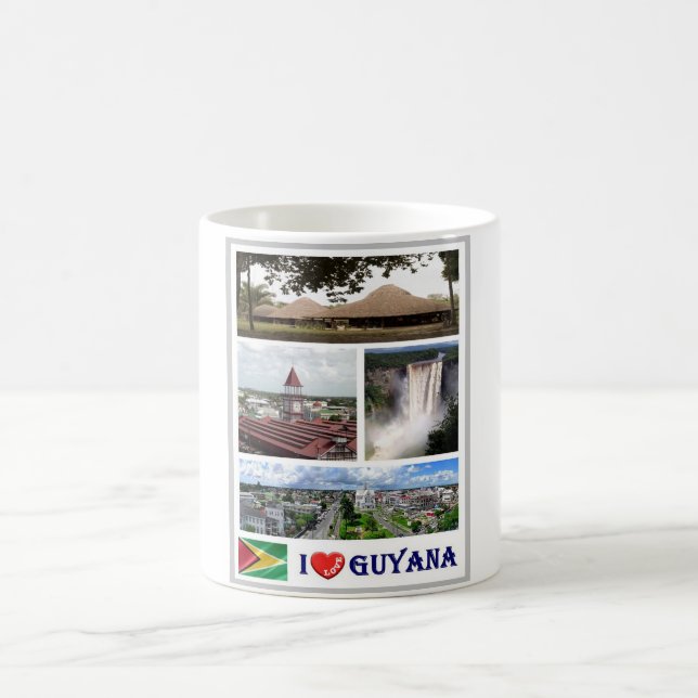 Guyana -  I Love - Coffee Mug (Center)