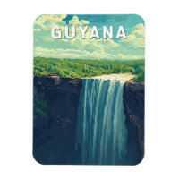 Guyana Illustration Travel Art Vintage