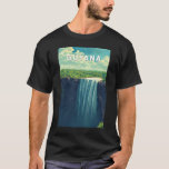 Guyana Illustration Travel Art Vintage T-Shirt