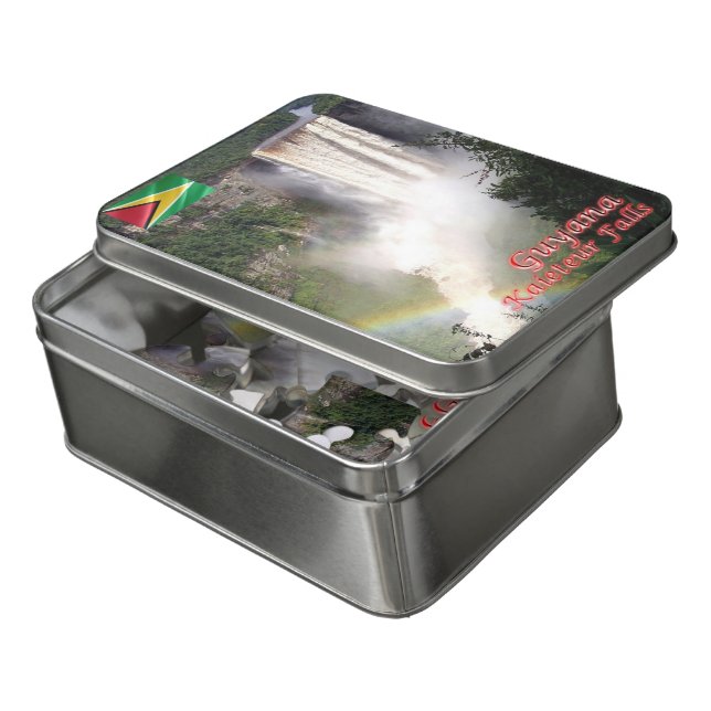 Guyana -  Kaieteur Falls - Jigsaw Puzzle (Lid Open)