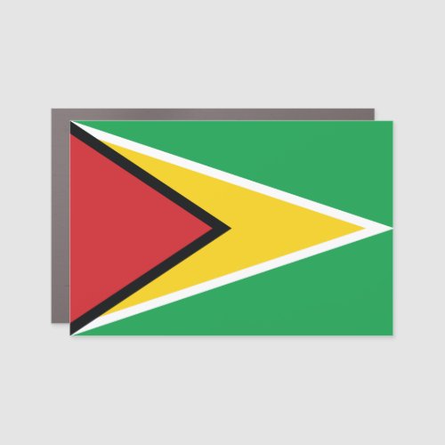 Guyana National Flag Car Magnet