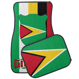 Guyana National Flag Patriotic Car Floor Mat