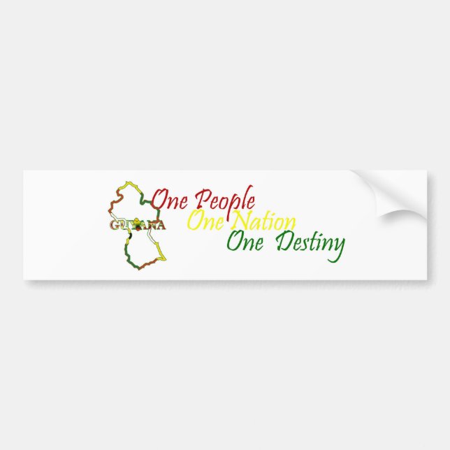 Guyana One People Bumper Sticker (Front)