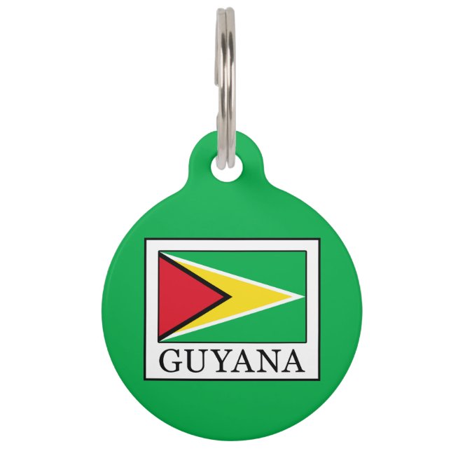 Guyana Pet Name Tag (Front)