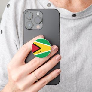 Guyana phone grip, patriotic Guyana Flag PopSocket