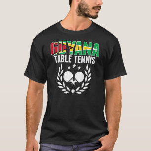 Guyana Ping Pong Guyanese Table Tennis Team Supp T-Shirt