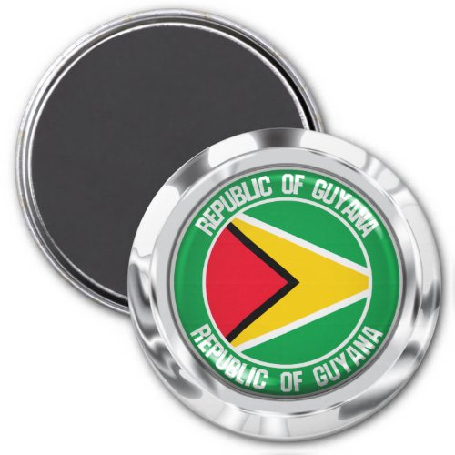 Guyana Round Emblem Magnet