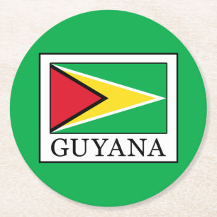Guyana Round Paper Coaster
