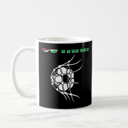 Guyana Soccer Ball In Net  Support Guyanese Footba Coffee Mug