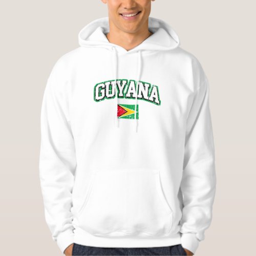 Guyana Vintage Flag Hoodie