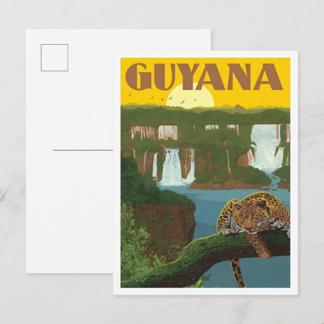 Guyana Vintage Travel  Postcard (Front/Back)