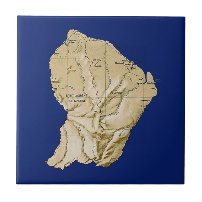 Guyane Map Tile (Front)