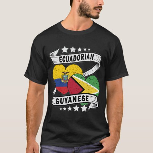 Guyanese And Ecuadorian Flag T_Shirt