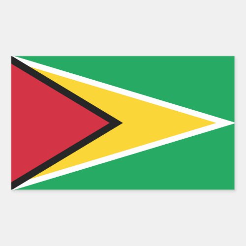 Guyanese Flag Flag of Guyana Rectangular Sticker