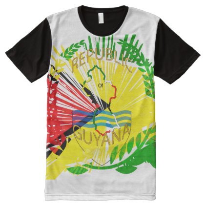 Guyanese Flag Panel T-Shirt