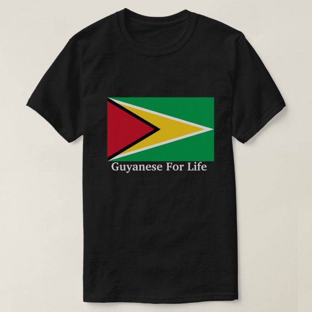 Guyanese For Life T-Shirt (Design Front)