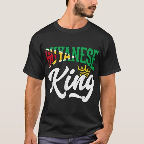 Guyanese King Guyana Guyana Flag  T_Shirt