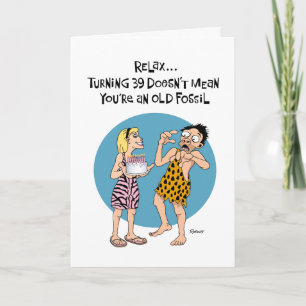 Guy's 39th Birthday Card
