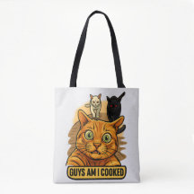Guys Am I Cooked? Funny Cat Meme Panic Reaction