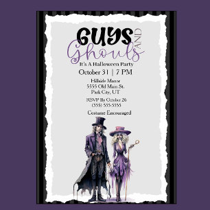 Guys and Ghouls Halloween Party Invitation